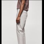 شلوار مردانه کتان کاغذی برند MNG پک 12 عددی