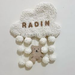 دیوارکوب ابر و خرسی با اسم