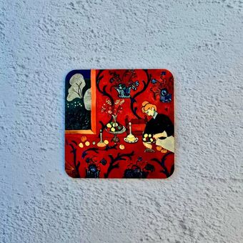 زیر لیوانی اتاق قرمز ماتیس (Artistico)