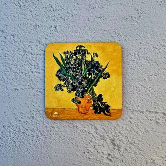 زیر لیوانی گلدان زنبق‌ها ونگوگ (Artistico)