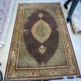 فرش دستباف طرح ریز ماهی طلاشور جفت 6متری ارسال رایگان درب منزل