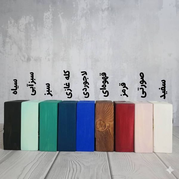 گلدان چوبی طرح دختر