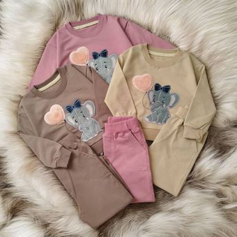 بلوز و شلوار دخترانه فیل