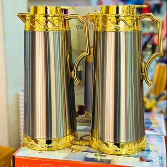 فلاسک چای مونتینی MSG-880 گنجایش 2 لیتر استیل درب طلایی