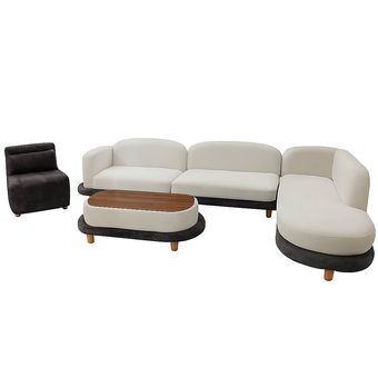 مبل ال 8نفره مدل پافی با فوم سرد