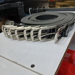 کمربند چرم مصنوعی سگک زبانه استیل