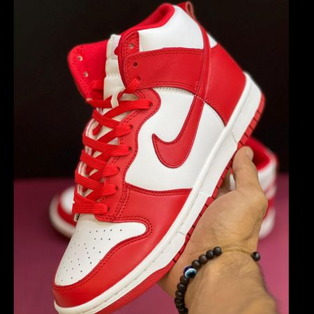 کتونی ساقدار مردانه نایک اس بی دانک قرمز ویتنامی مستر