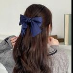 گیره فرانسوی ساتن سرمه ای