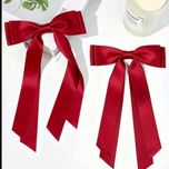 گیره انبری ساتنی دنباله دار قرمز