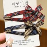 گیره تق تقی پاپیون دار آبی