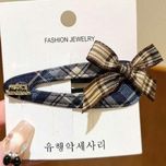 گیره تق تقی پاپیون دار آبی