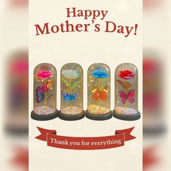 گل جاودان مدل چراغدار طرح ولنتاین