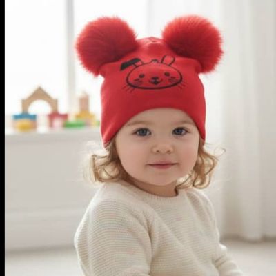 کلاه نوزادی پاییزه پومدار