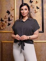 شومیز آستین کوتاه گره ای