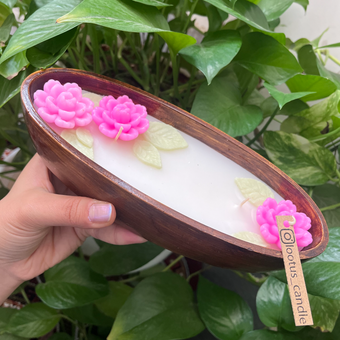 شمع شکوفه های بهاری