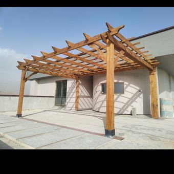 پرگولای چوب روسی طرح  نویان  کد ma0042