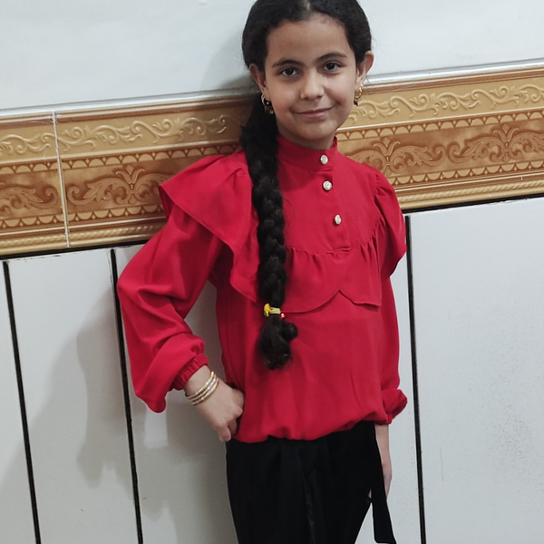 شومیز وشلوار شیک یلدایی دخترانه