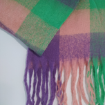 بیگ اسکارف چهارخونه مدل جنگل