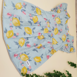 پیراهن دخترانه لیمو