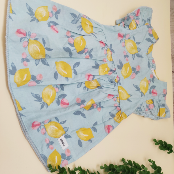 پیراهن دخترانه لیمو