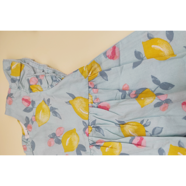 پیراهن دخترانه لیمو