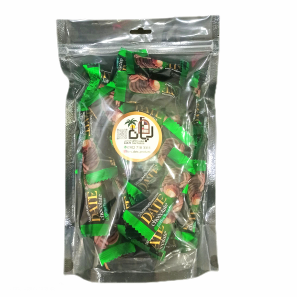 خرما شکلاتی مغزدار یک کیلویی روکش شکلات قهوه سام شهد