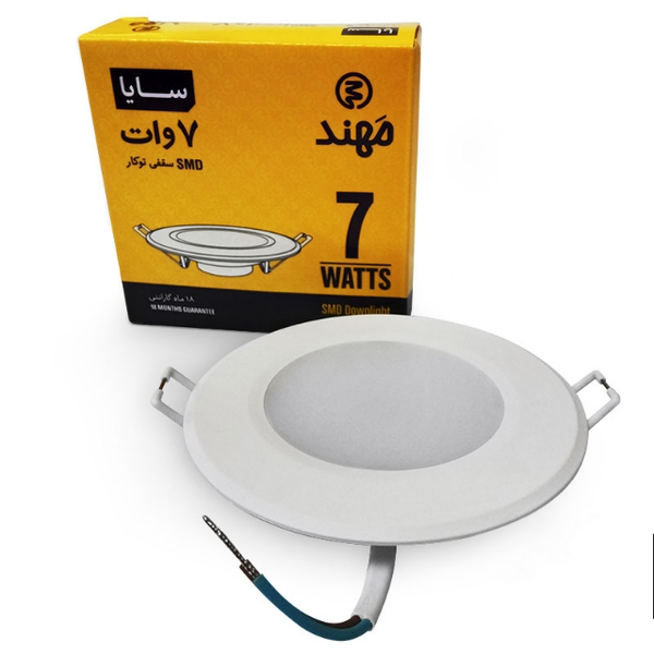 پنل سقفی توکار 7 وات مهند