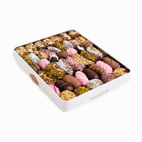 بسته پذیرایی خرمایی ویژه ( طرح گل)