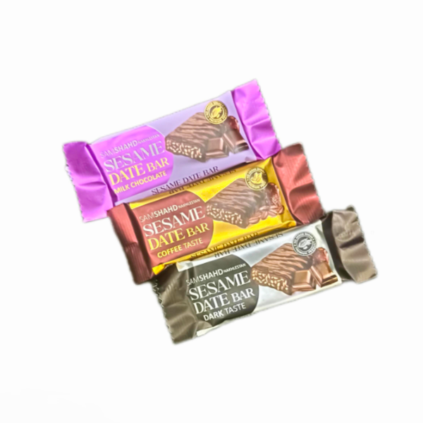 خرما بار شکلاتی12 عددی سام شهد