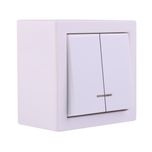 کلید دو پل روکار جهان الکتریک