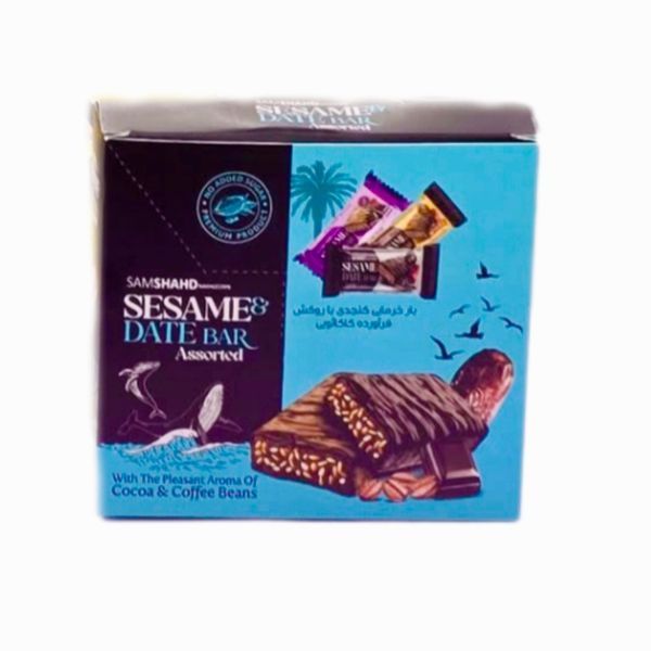 خرما بار شکلاتی12 عددی سام شهد