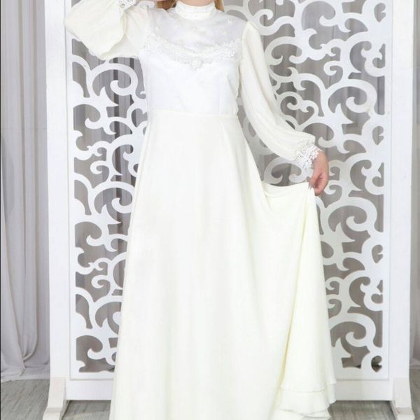 پیراهن زنانه مجلسی مازراتی سفید پیراهن عقد