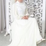 پیراهن زنانه مجلسی مازراتی سفید پیراهن عقد