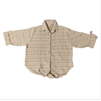 شومیز زنانه فری‌سایز پنبه‌ای با کیفیت عالی رنگ کرم – مناسب استفاده روزمره و مهمانی