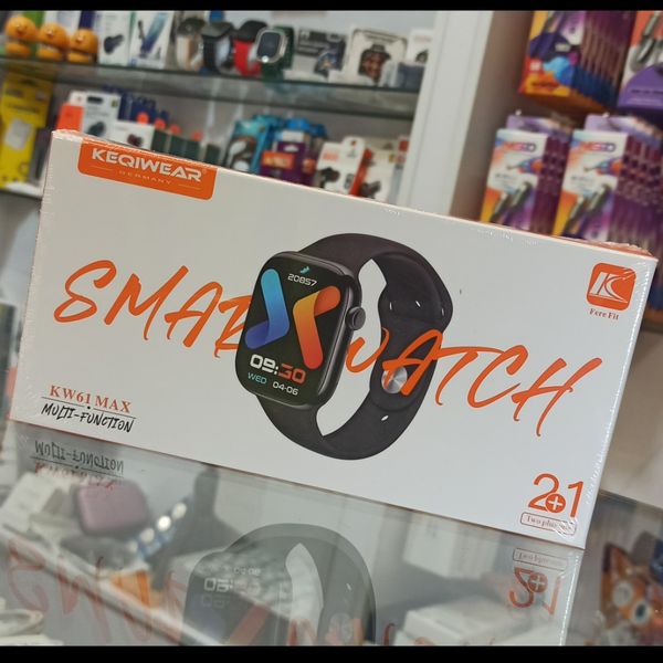 ساعت هوشمند مکالمه‌دار KEQIWEAR مدل KW61 Max (همراه با 2 بند اضافه)
