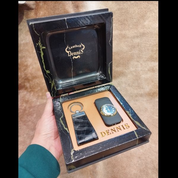 ست فندک جا سوئیچی چرم