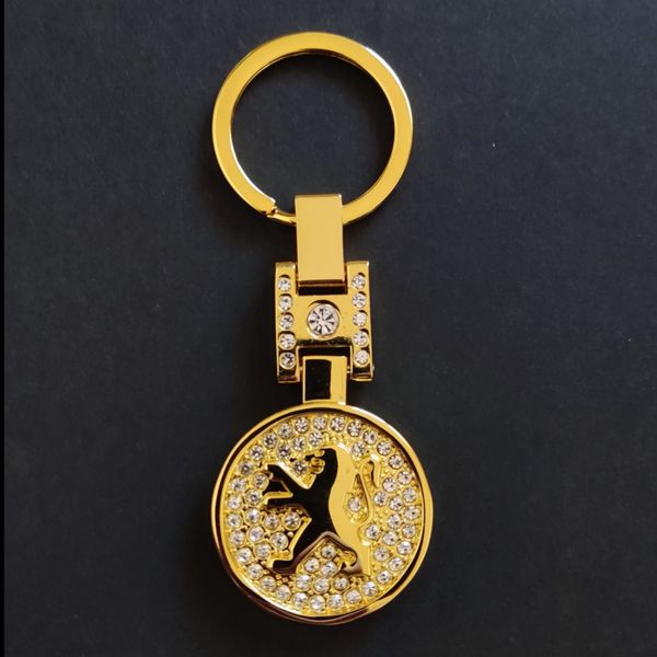 جاسوییچی نگین دار طرح پژو _ اورجینال طلایی