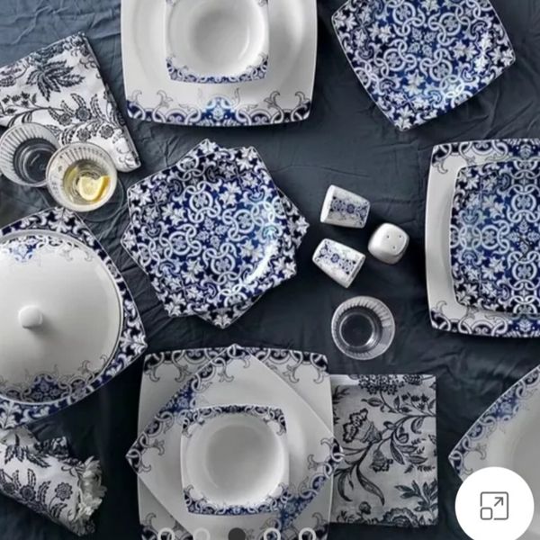 سرویس غذاخوری 60 پارچه 12 نفره کاراجا ترکیه ،Aleeza