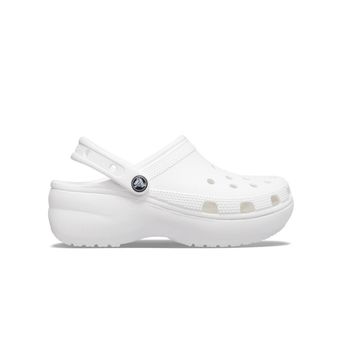 Crocs platform clog cream