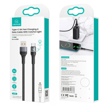 کابل تبدیل USB به USB-C یوسمز مدل Sj536 طول 1.2 متر