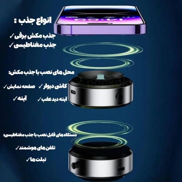 نگهدارنده موبایل برای خودرو مدل X8Q