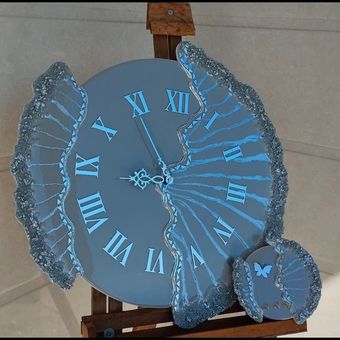 ست ساعت و جاکلیدی طرح سلین (طوسی)