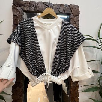 شومیز جلیقه دار