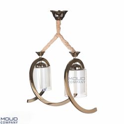 لوستر فنری دو شعله آنتیک (موعود)