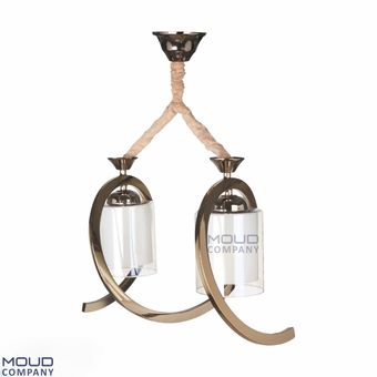 لوستر فنری دو شعله آنتیک (موعود)