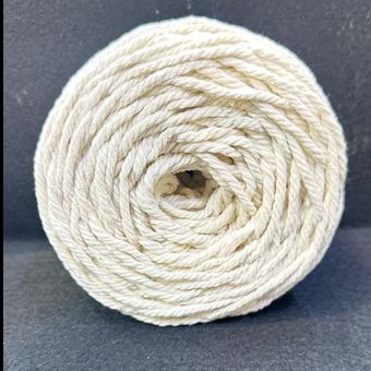 مکرومه کتان 4 میل شیری