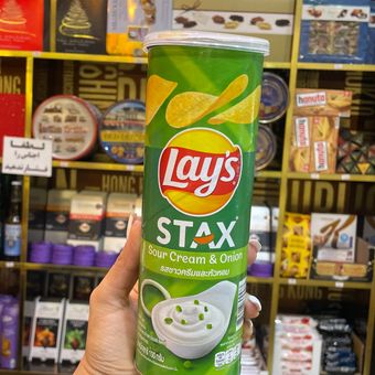 چیپس لیز استاکس Lay's stax مدل خامه ترش و پیاز