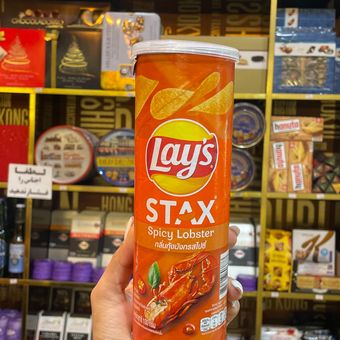 چیپس لیز استاکس Lay's stax مدل خرچنگ تند spicy lobster