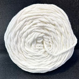 مکرومه کتان 4 میل سفید