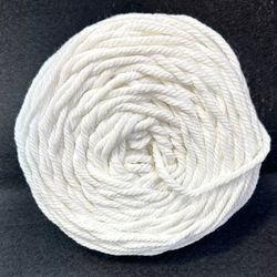 مکرومه کتان 4 میل سفید